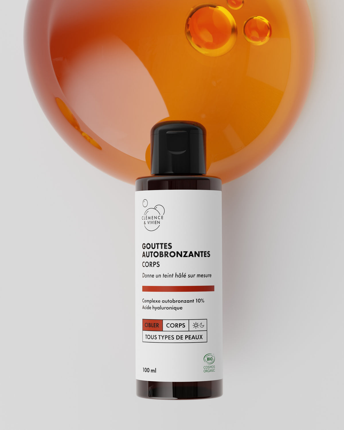 Gouttes autobronzantes corps 100ml Clémence & Vivien