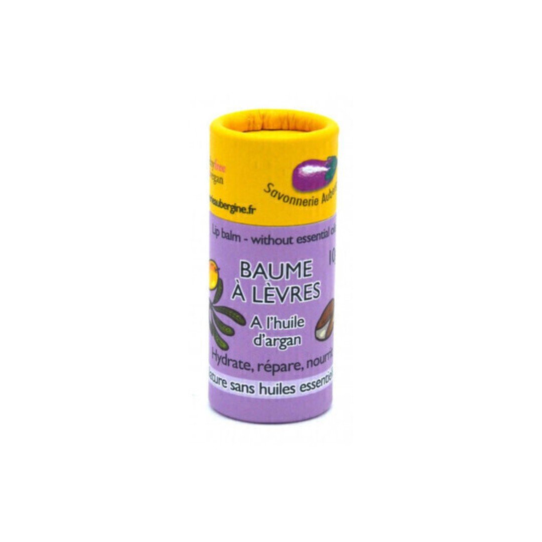 Baume à lèvres Bio à l'huile d'argan 10g Savonnerie Aubergine - Benedetti
