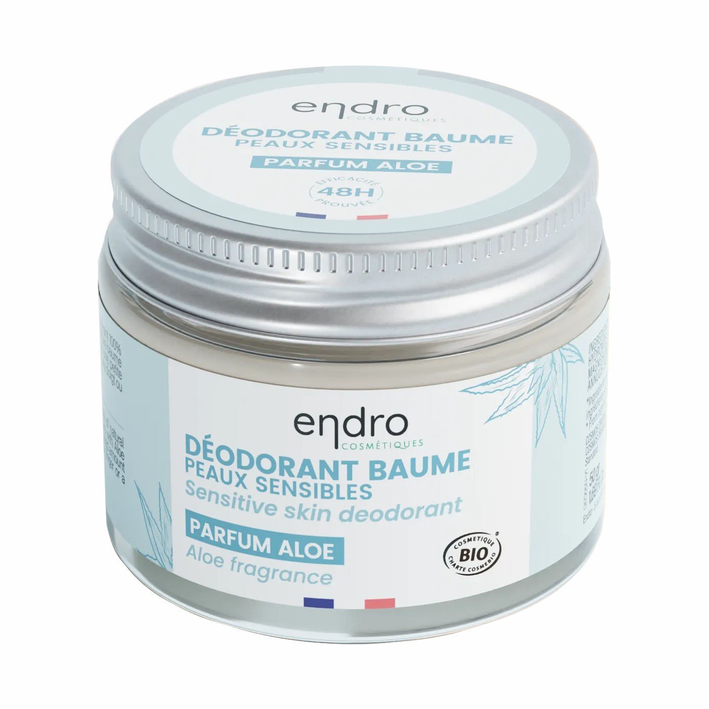 Baume déodorant Peau sensible Aloe vera Endro 50g - Benedetti