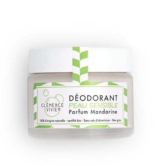 Baume déodorant peau sensible Mandarine Clémence et Vivien - Benedetti
