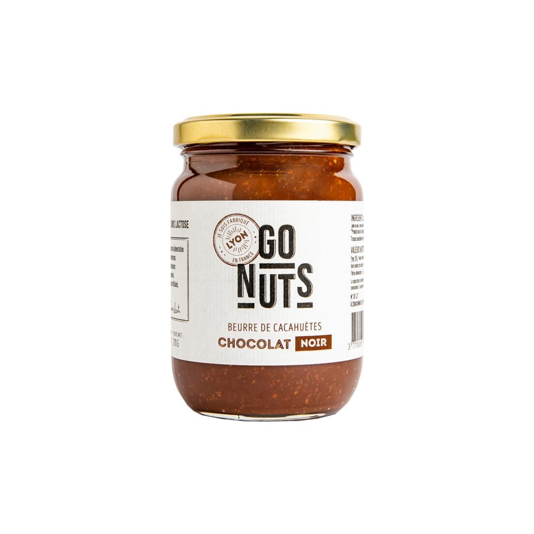 Beurre de cacahuètes bio Chocolat Noir Go Nuts 270g - Benedetti