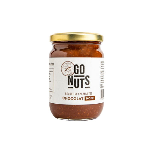 Beurre de cacahuètes bio Chocolat Noir Go Nuts 270g - Benedetti