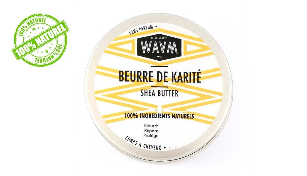 Beurre de karité WAAM 100% pure et végétale 100ml - Benedetti