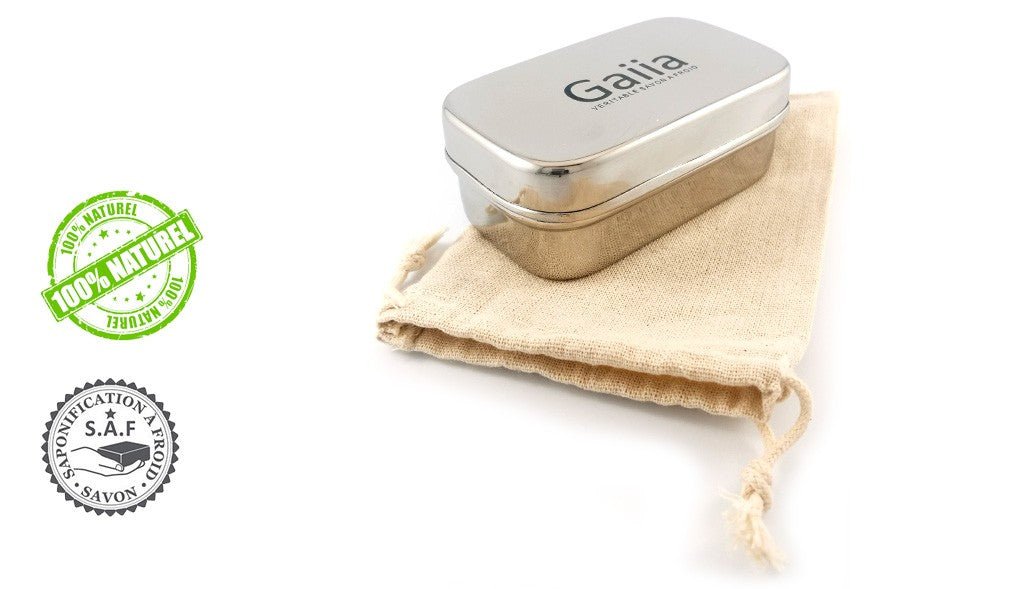 Boite à savon de voyage en inox Gaiia - Benedetti