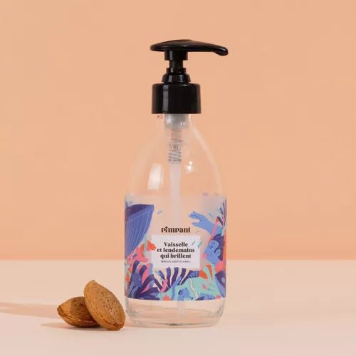 Bouteille liquide vaisselle amande rechargeable 250 ml Pimpant - Benedetti