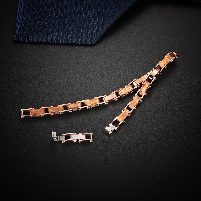 Bracelet acier bois de Zèbre FL WATCH - Benedetti