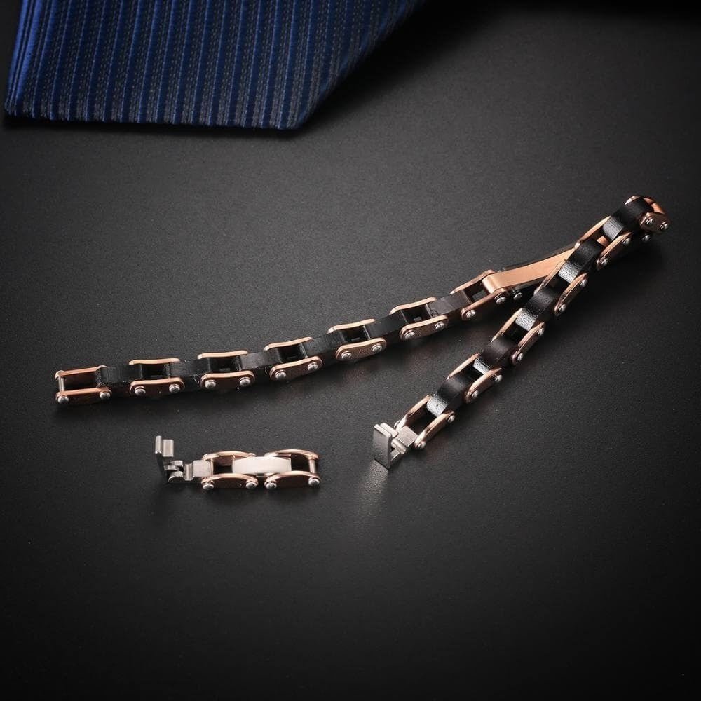 Bracelet acier bois d'ébène et fibre de carbone FL WATCH - Benedetti