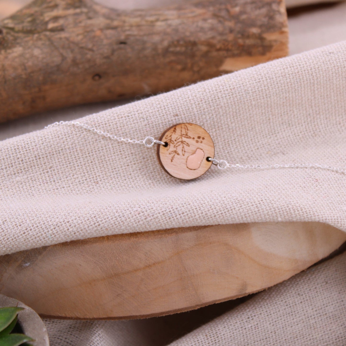 Bracelet FLORINE chaine argent BEWOOD - Benedetti