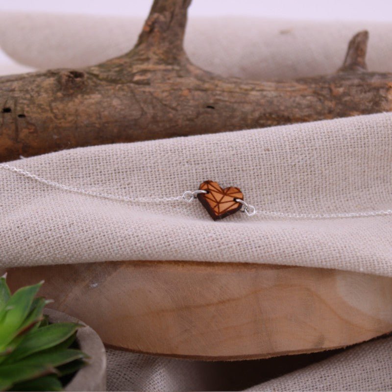 Bracelet LOVE avec chaine argent BEWOOD - Benedetti