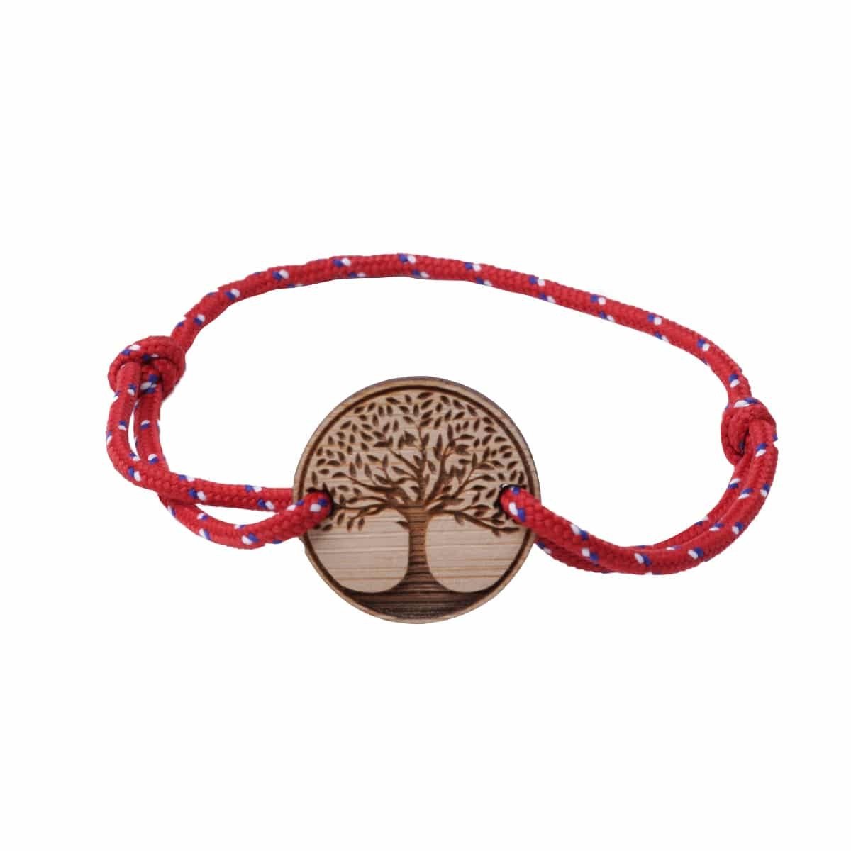 Bracelet Mixte L'Altruiste Rouge Cordon écoresponsable - Benedetti