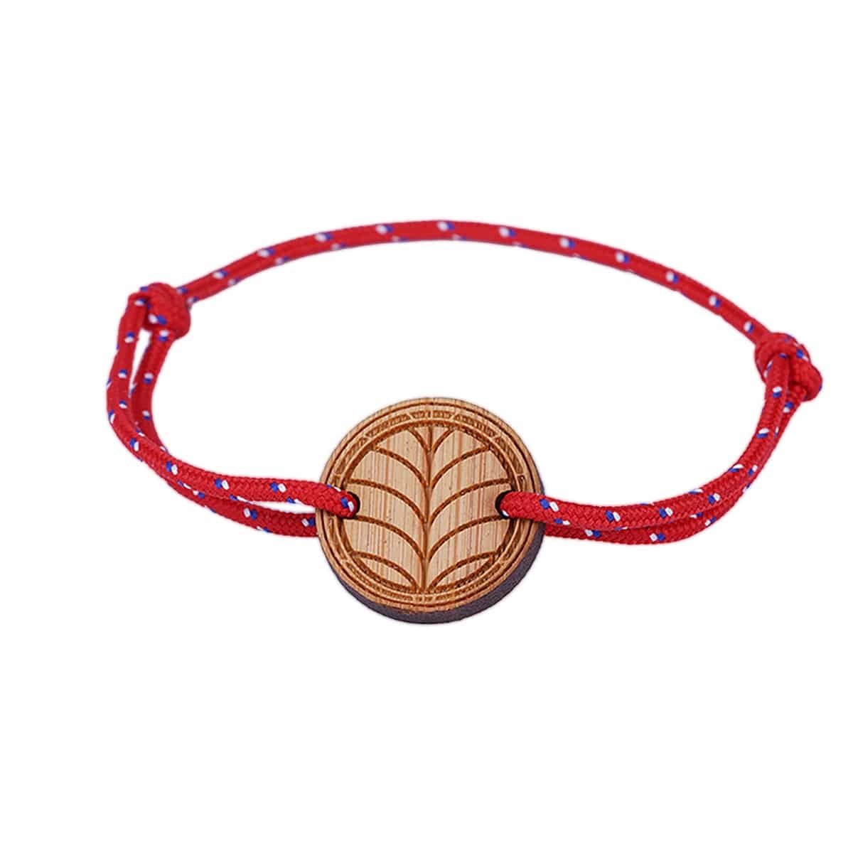 Bracelet Mixte Le naturel Rouge Cordon écoresponsable - Benedetti