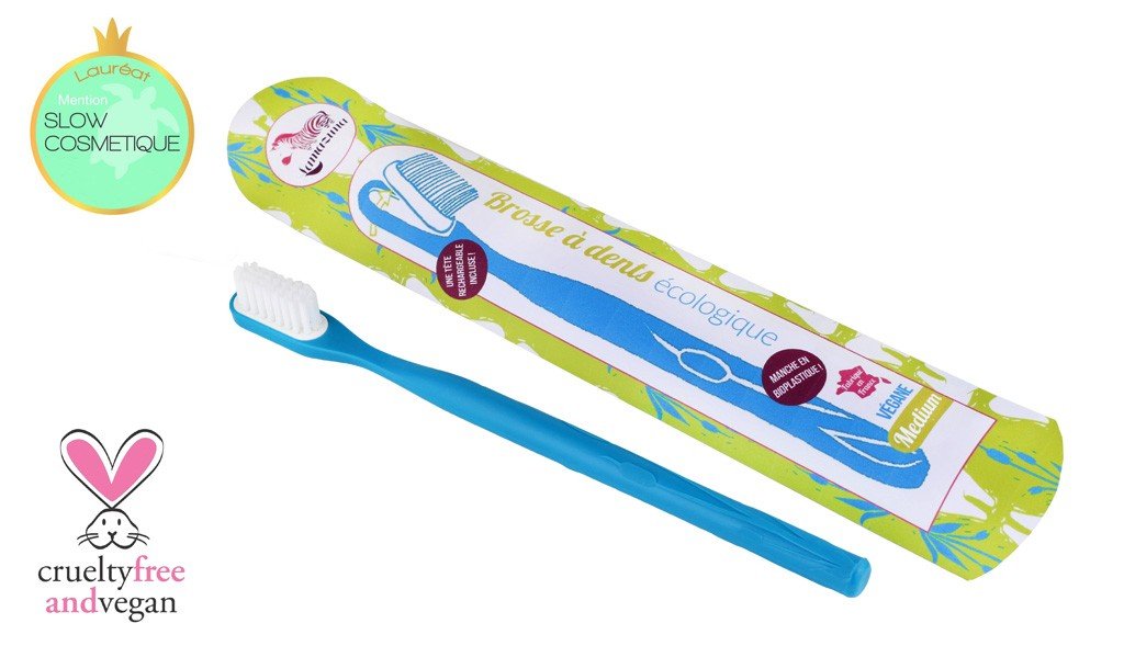 Brosse à dents bleu médium à tête rechargeable lamazuna - Benedetti