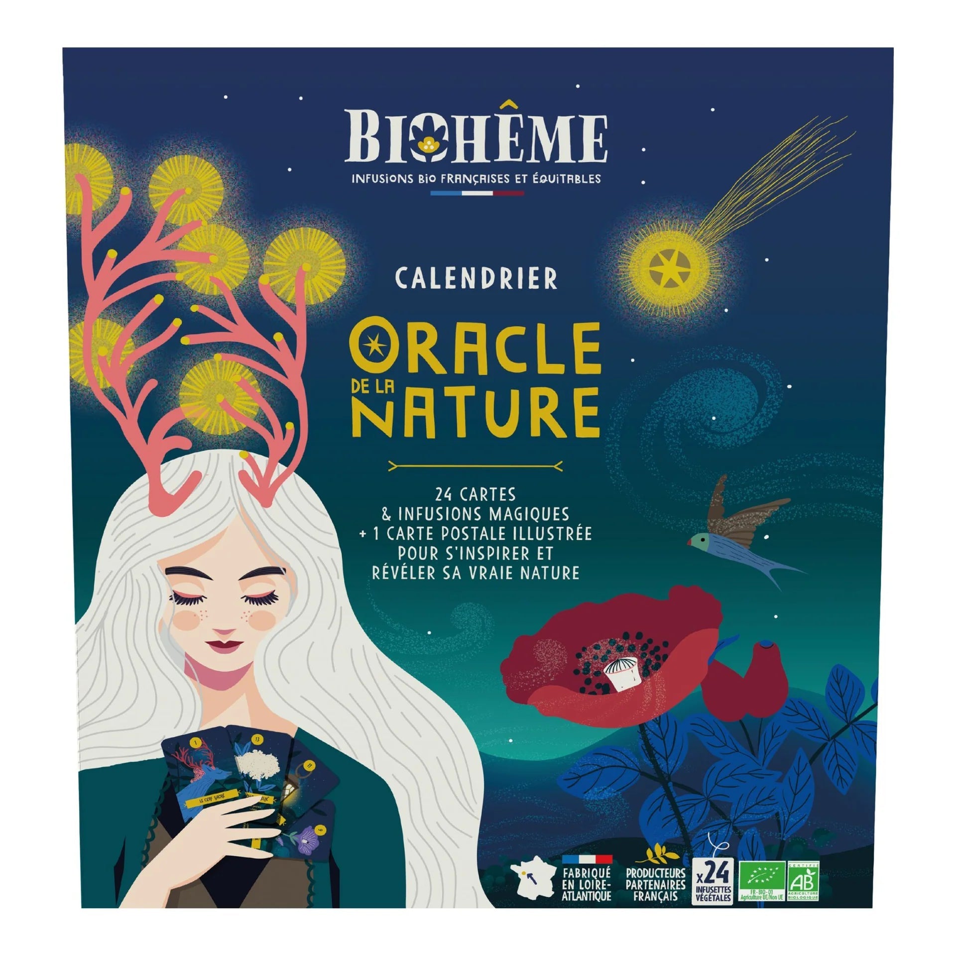 Calendrier de l'avent oracle de la nature bio Biohême - Benedetti