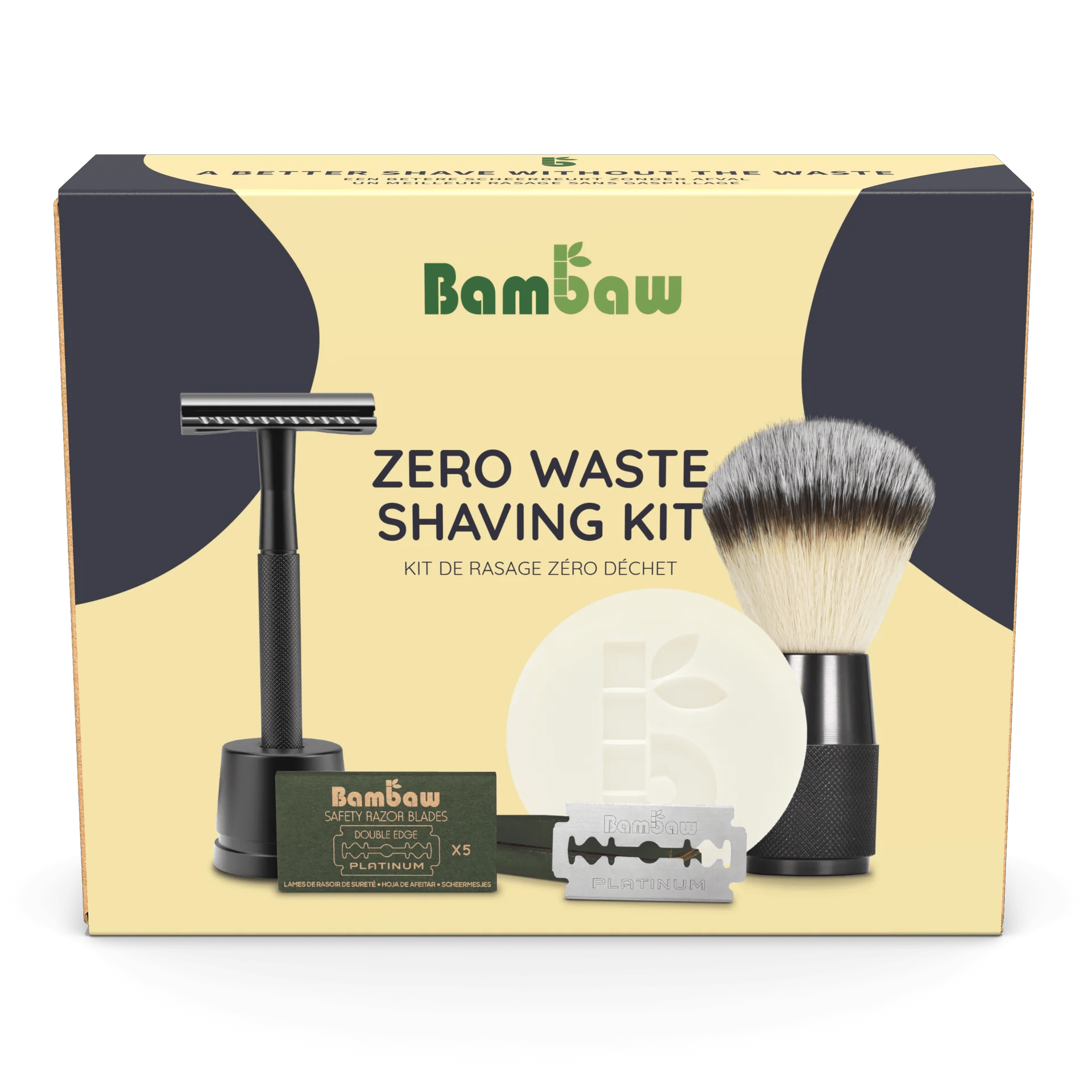 Coffret de rasage édition noir Bambaw - Benedetti