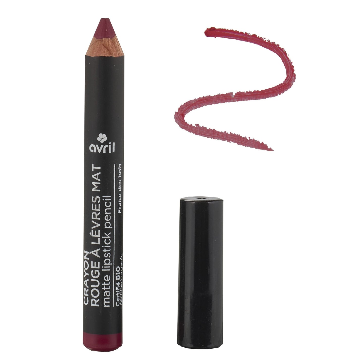 Crayon rouge a lèvres mat Fraise des Bois bio Avril - Benedetti