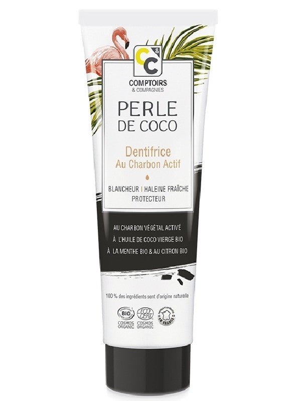 Dentifrice au Charbon Actif bio Comptoirs & compagnies au charbon actif 75 ml - Benedetti