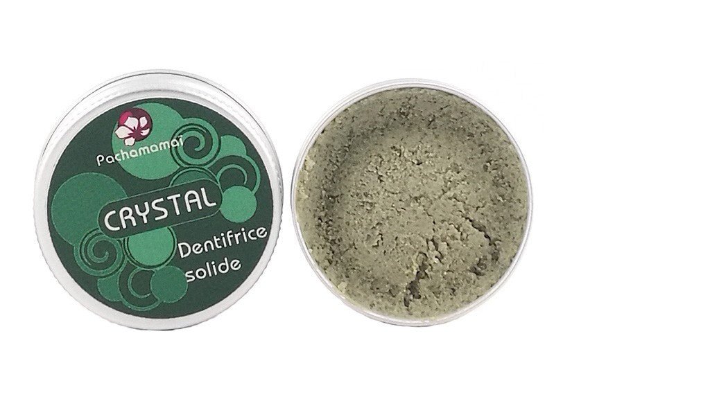Dentifrice solide CRYSTAL Pachamamai aux 2 menthes 20g - Benedetti