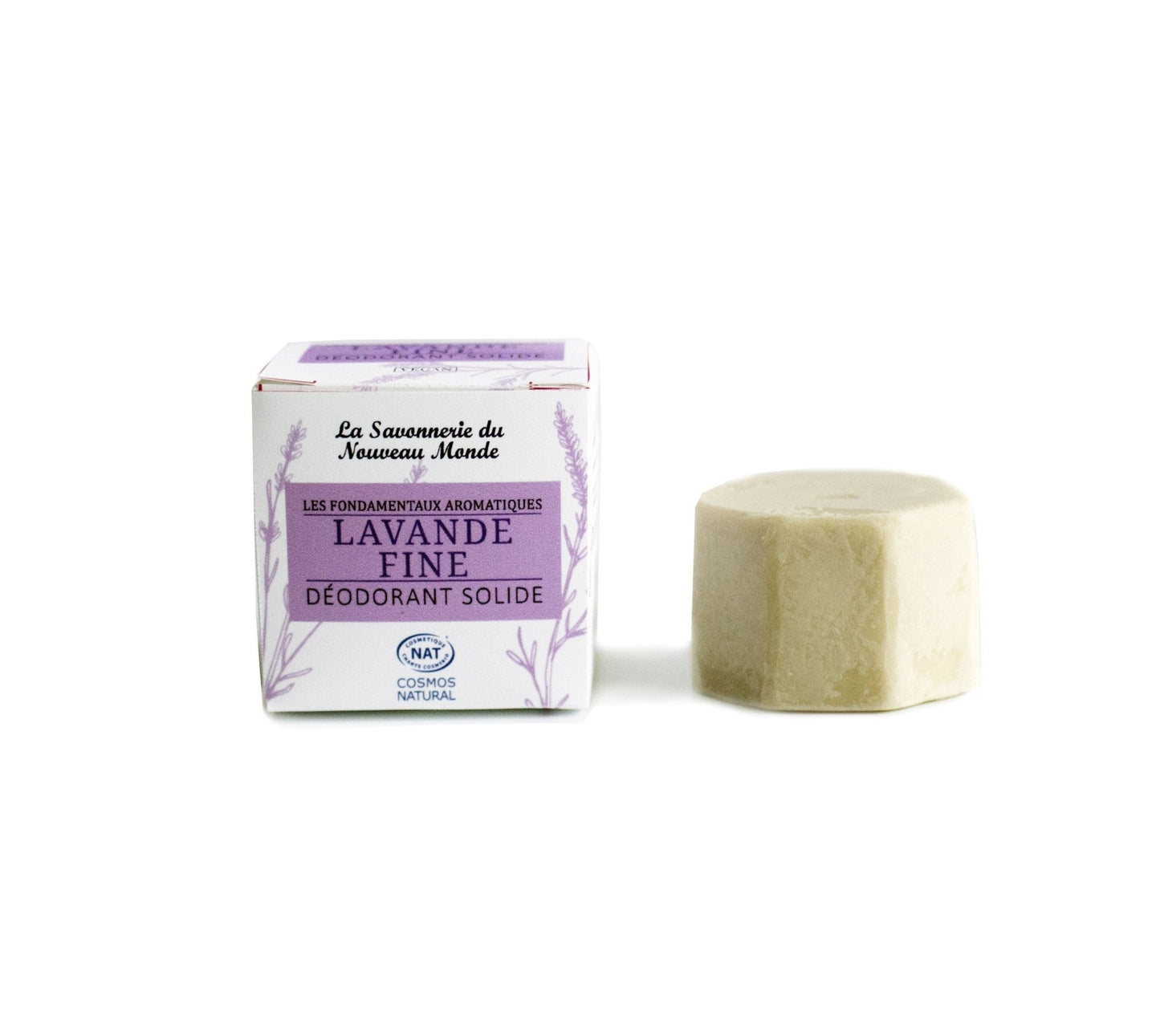 Déodorant solide 30ml lavande fine la savonnerie du nouveau monde - Benedetti