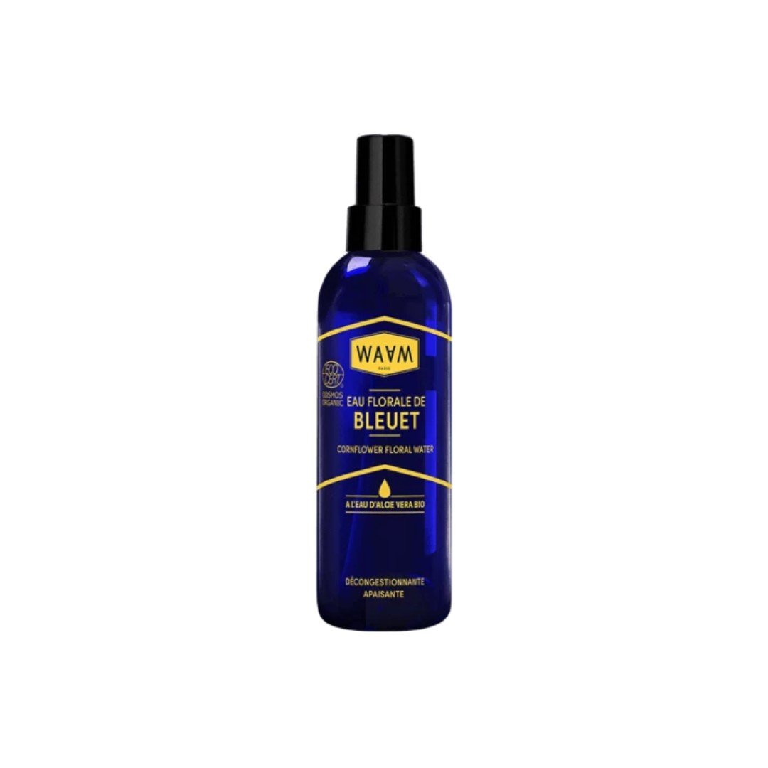 Eau florale de bleuet WAAM à l'eau d'aloe vera bio 200ml - Benedetti
