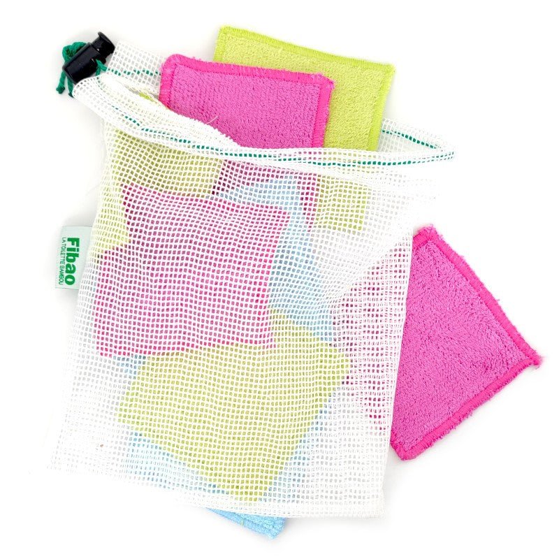 Filet de lavage Fibao pour carrés, lingettes démaquillantes. - Benedetti