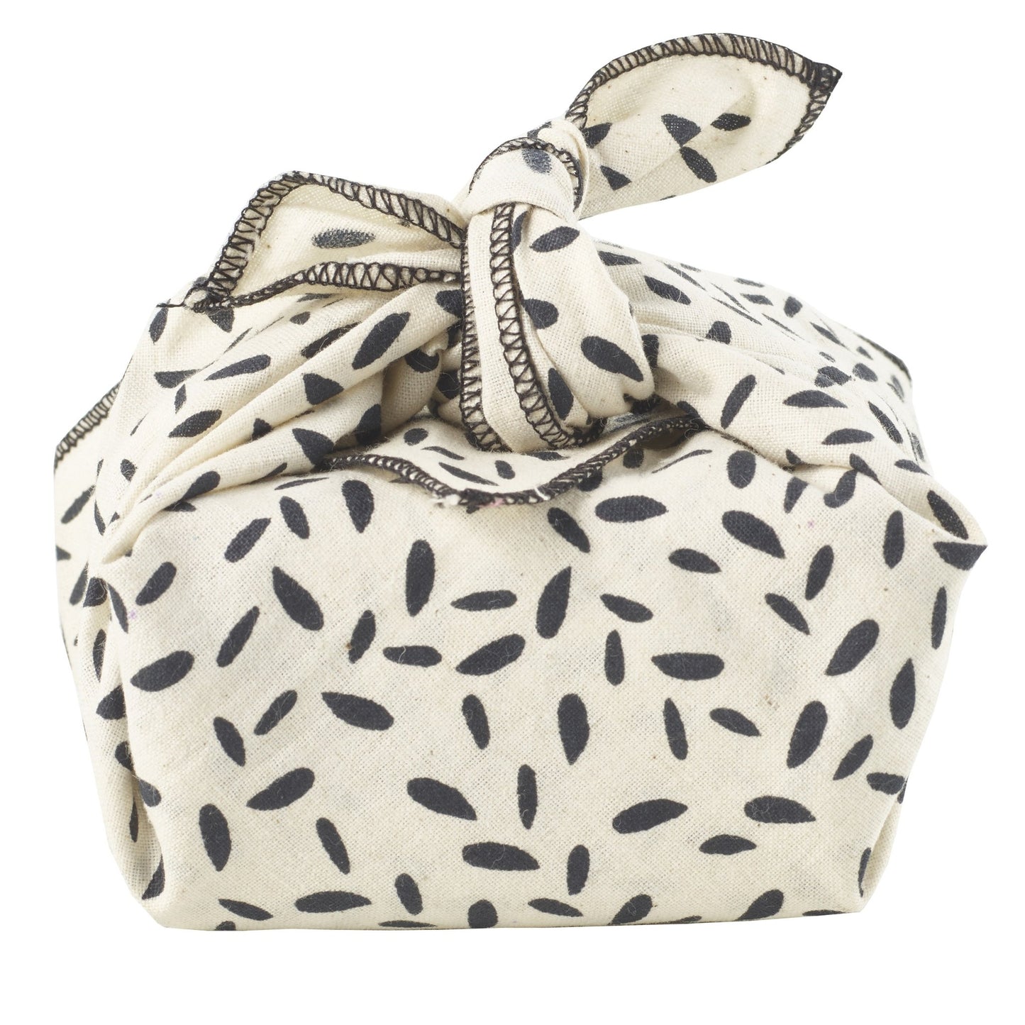 Furoshiki en coton bio imprimé Pétales 32x32cm Avril - Benedetti