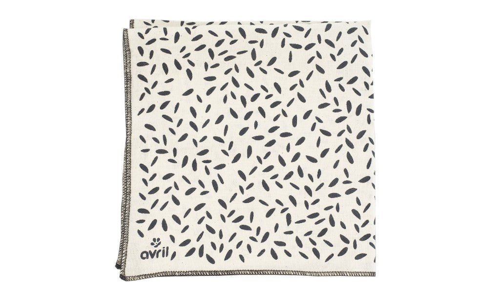 Furoshiki en coton bio imprimé Pétales 32x32cm Avril - Benedetti