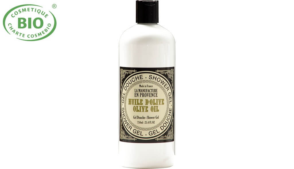 Gel douche bio à l'huile d'olive 750ml La manufacture en Provence - Benedetti