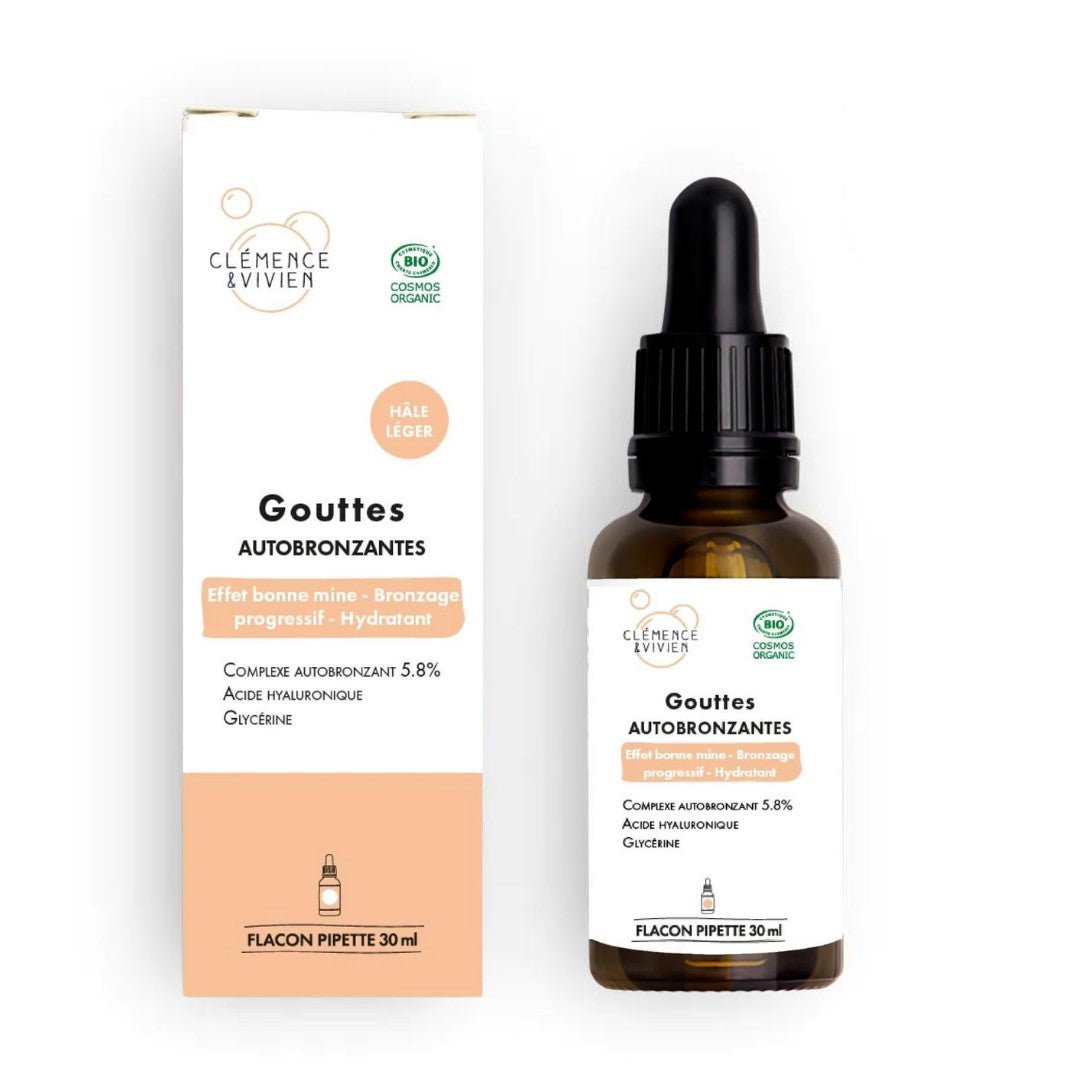 Gouttes Autobronzantes hâle léger Clémence et Vivien 30ml - Benedetti