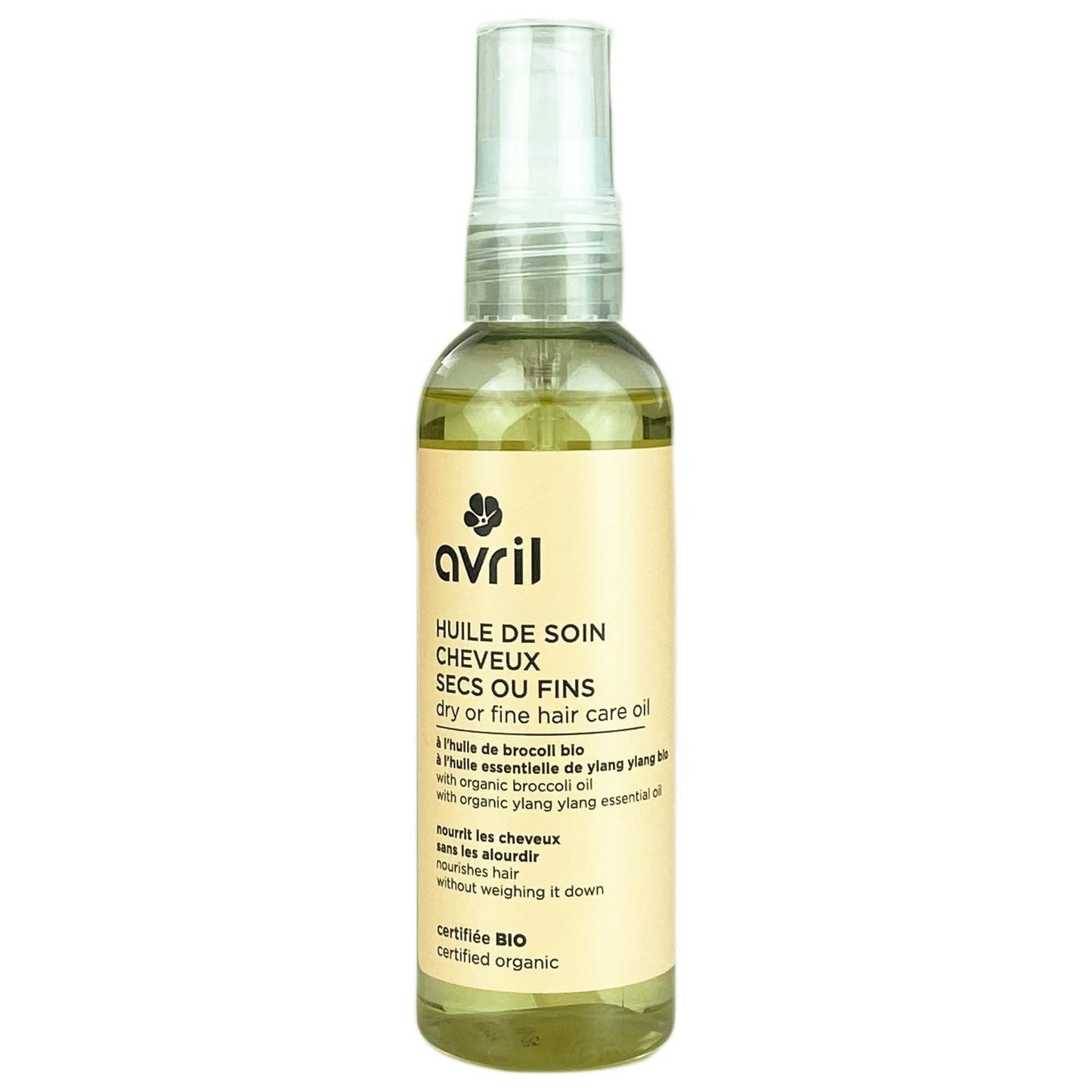 Huile de soin BIO cheveux secs ou fins Avril 100ml - Benedetti