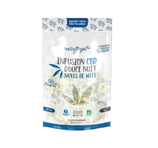 Infusion BIO CBD Douce Nuit 30g Hello Joya - Benedetti