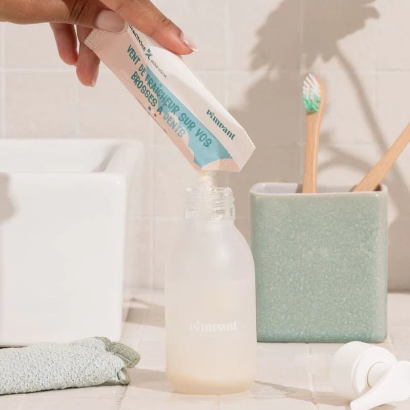 Kit découverte dentifrice Menthe (1 bouteille + 1 stick) Pimpant - Benedetti