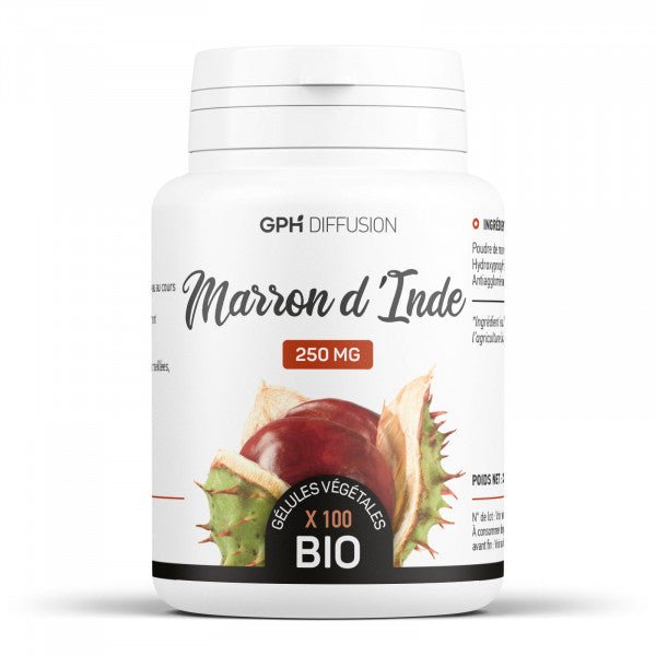 Marron d'Inde Bio dosé à 250mg 100 gélules végétales Gph Diffusion - Benedetti