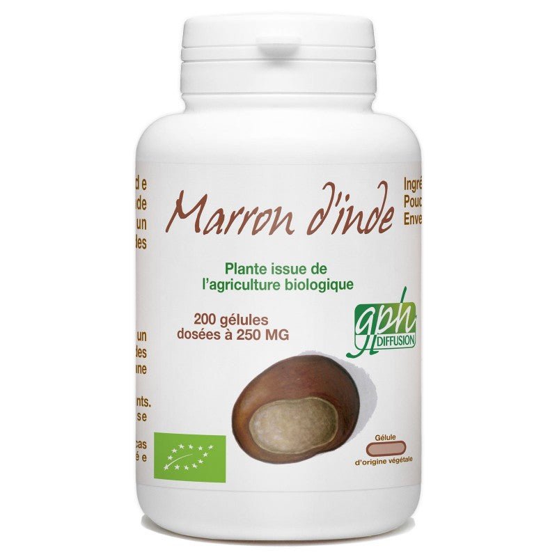 Marron d'Inde Bio dosé à 250mg 200 gélules végétales Gph Diffusion - Benedetti
