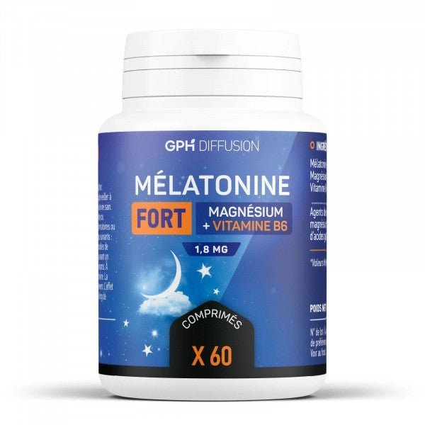 Mélatonine Fort magnésium et vitamine B6 60 comprimés Gph Diffusion - Benedetti