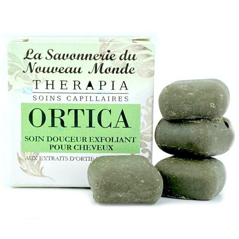 Ortica, soin douceur exfoliant pour cheveux La savonnerie du nouveau monde - Benedetti