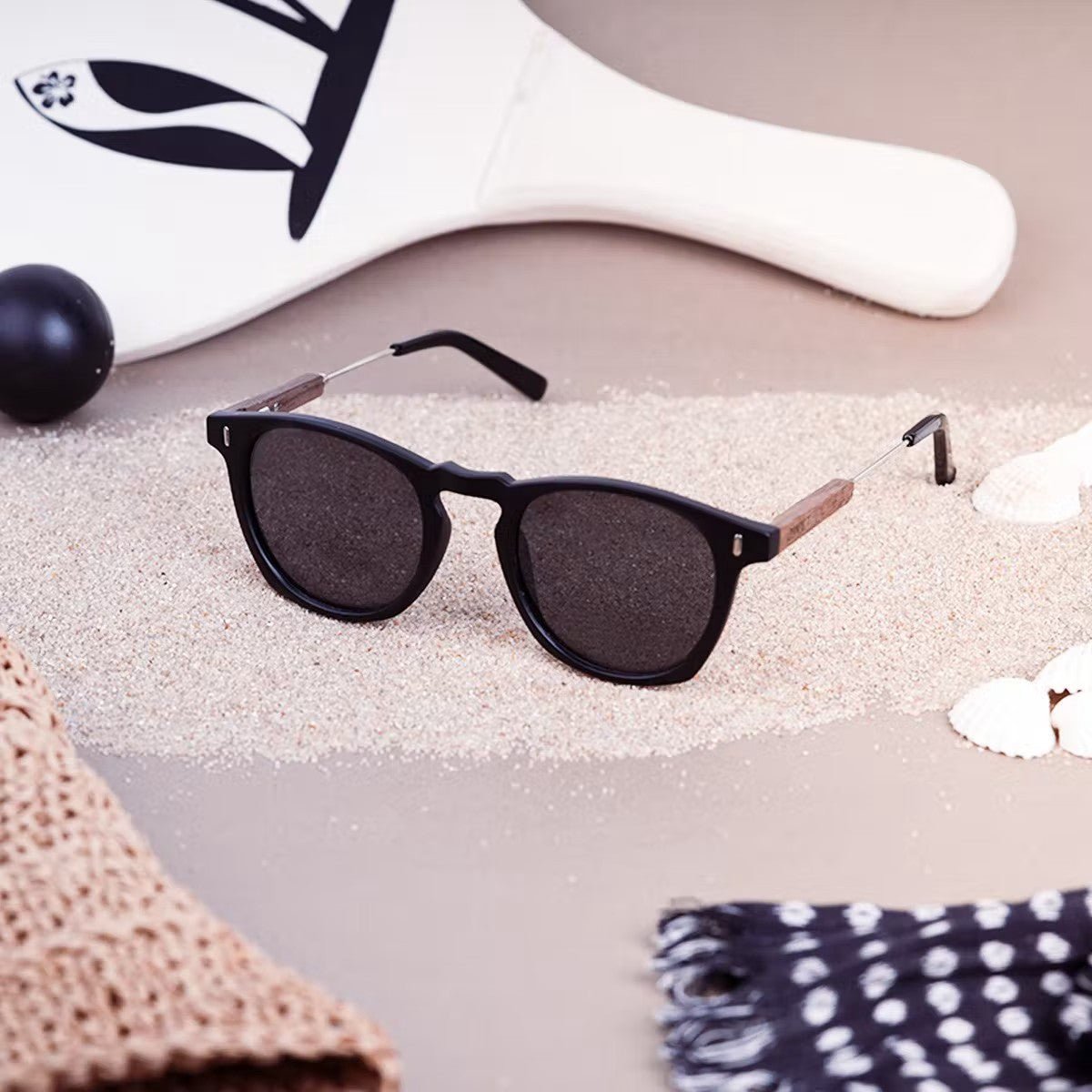 Paire de Lunette de soleil la JAZZ Noir Mat verres noirs fumées DWYT - Benedetti