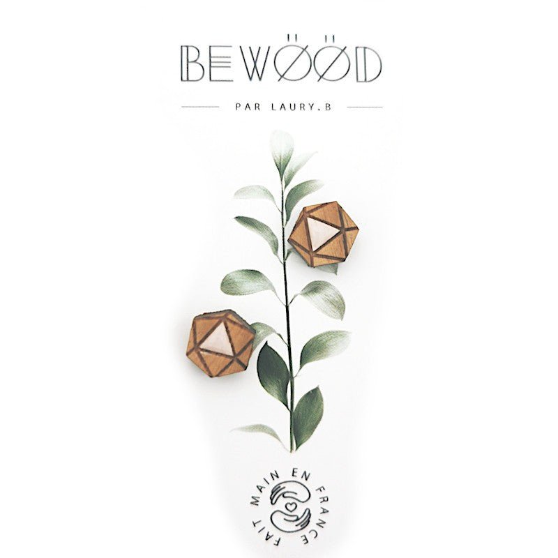 Puce d'oreille Hexagonal Beige BEWOOD - Benedetti