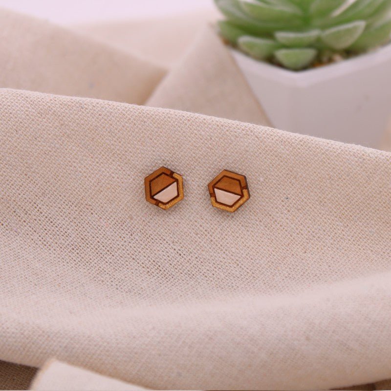 Puce d'oreille Ines Doré Beige BEWOOD - Benedetti
