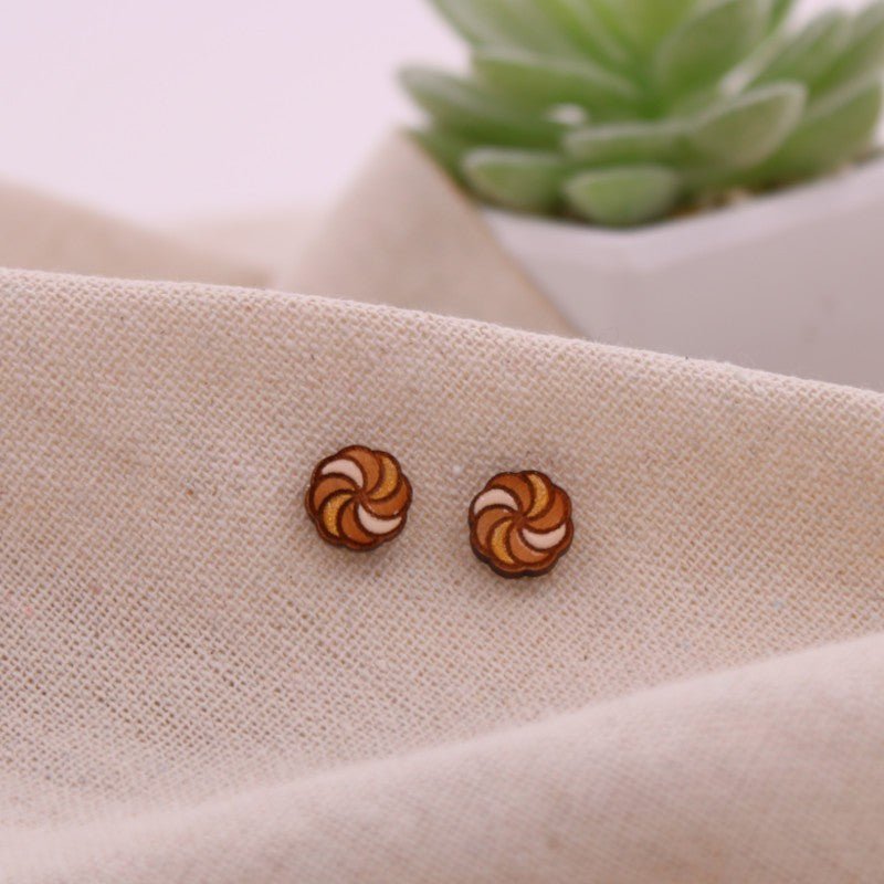 Puce d'oreille ROSY doré beige BEWOOD - Benedetti