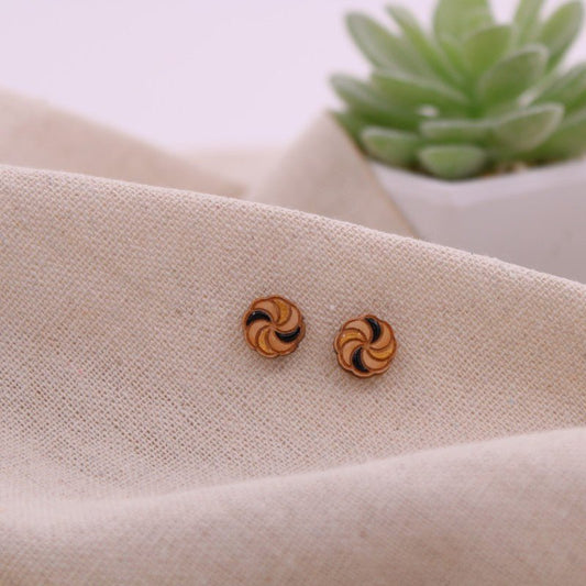 Puce d'oreille ROSY doré noire BEWOOD - Benedetti