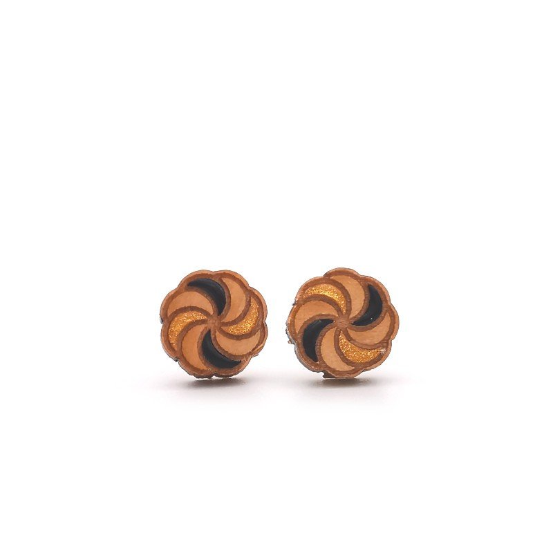 Puce d'oreille ROSY doré noire BEWOOD - Benedetti