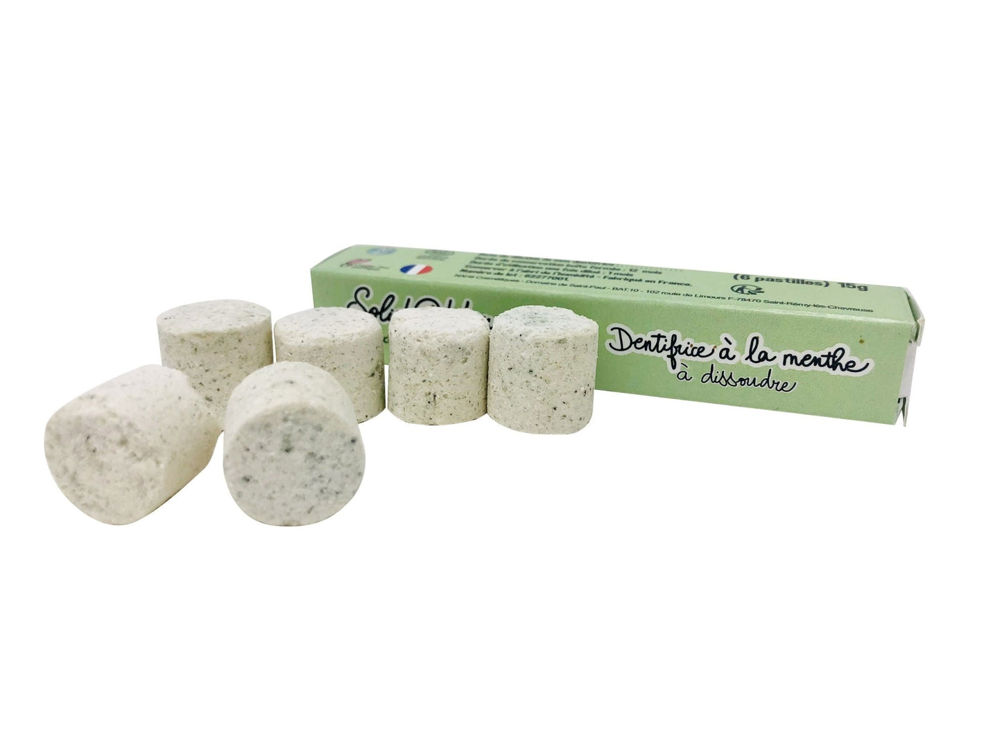 Recharge de 6 pastilles pour Dentifrice à la menthe à dissoudre Pachamamai - Benedetti