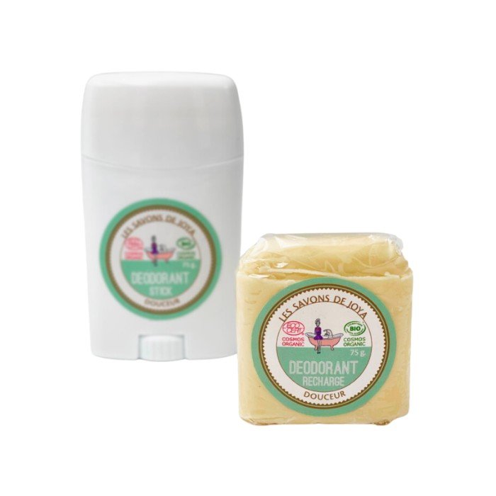 Recharge déodorant en stick rechargeable sans bicarbonate Les savons de Joya 75g - Benedetti
