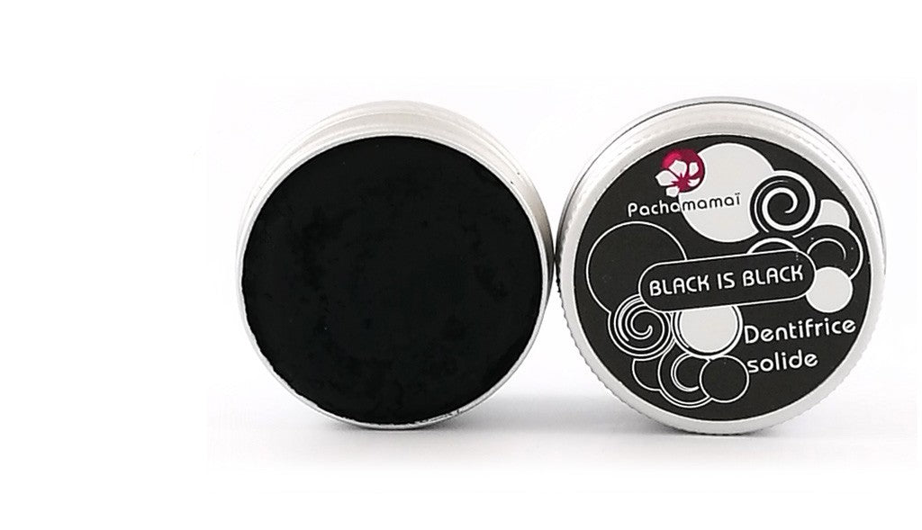 Recharge du dentifrice solide Black Is Black Pachamamai au charbon 18g - Benedetti