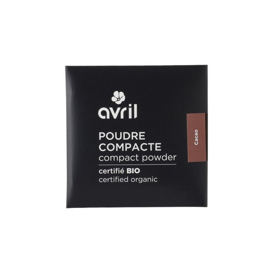Recharge Poudre Compacte Cacao Bio Avril pour boitier ou palette à composer - Benedetti