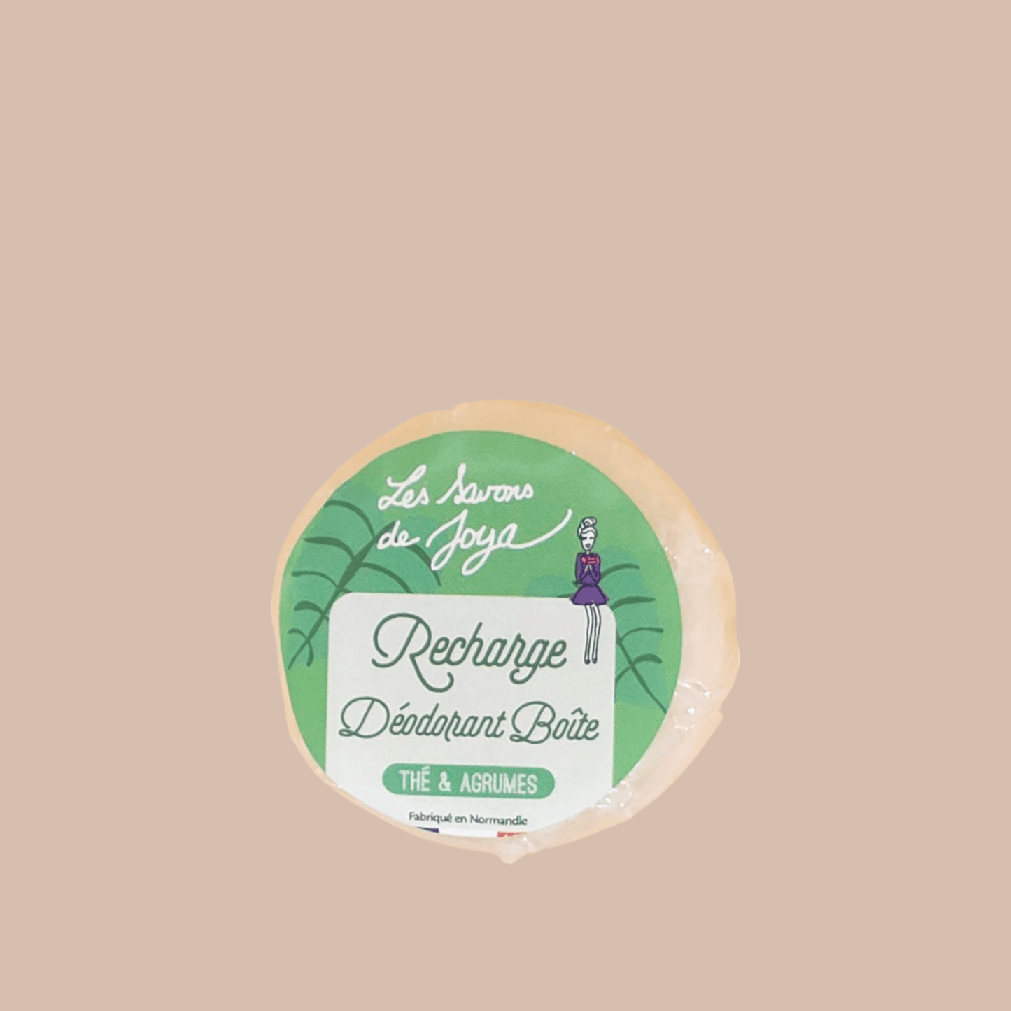 Recharge pour Déodorant en Boîte rechargeable Thé Agrume 65g Les savons de Joya - Benedetti