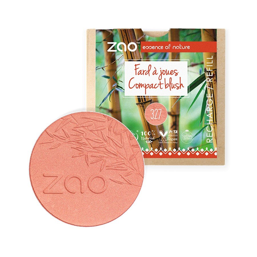Recharge pour fard à joues 327 Rose Corail Zao Make Up 9g - Benedetti