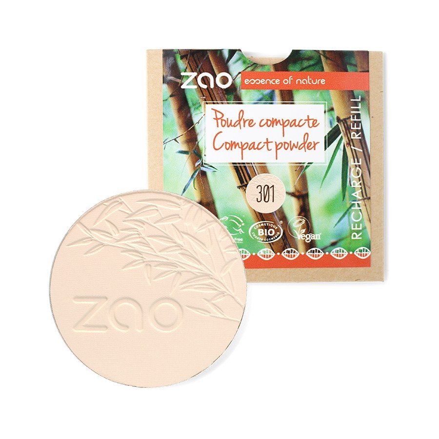 Recharge pour Poudre Compacte Ivoire 301 Zao Make Up 9g - Benedetti