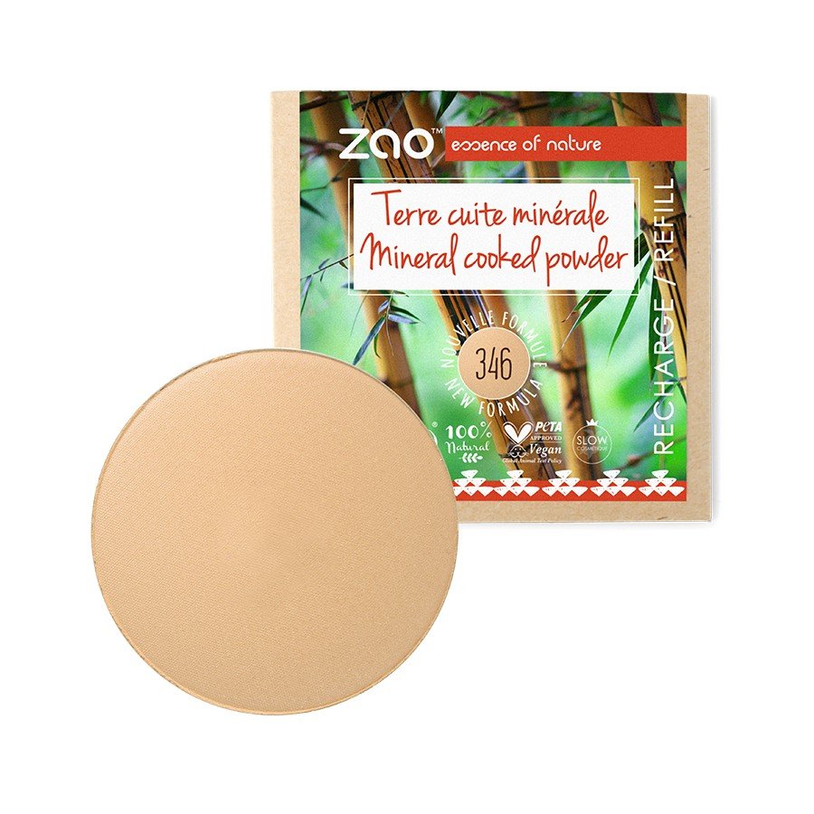 Recharge pour Terre cuite minérale Beige clair 346 Zao Make Up 15g - Benedetti