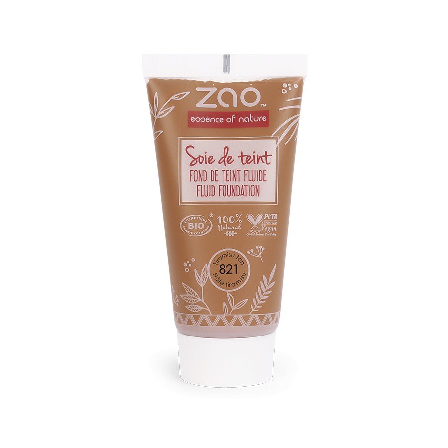 Recharge Soie de teint 821 Halé Tiramisu Zao Make Up 30ml - Benedetti